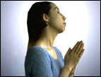 praying woman