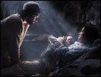 Oscar Isaac (as Joseph) and Keisha Castle-Hughes (as Mary) in 'The Nativity Story'. Photo © 2006 by Jaimie Truebloood/New Line Productions, Inc. All Rights Reserved. 